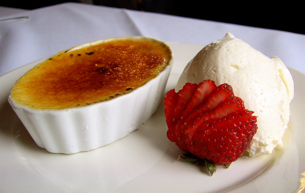 crème brûlée crème brûlée à la crème de marrons